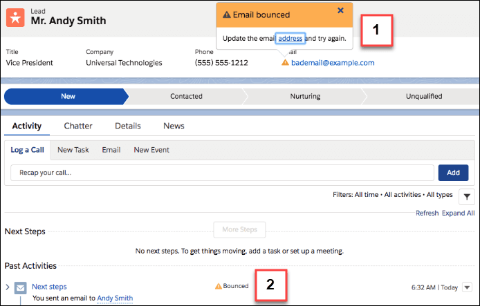Email Bounced Alert